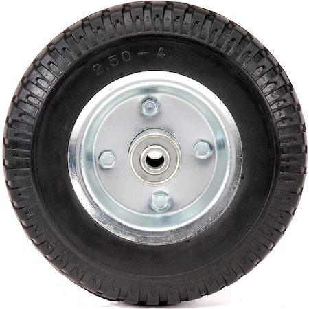 Marathon Industries Marathon 00026N 2.80/2.50-4 Narrow Centipede Flat Free - 3" Centered - 1/2" Bearings 00026N